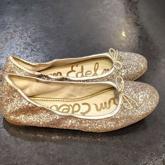 Sam Edelman Sparkling Glitter Flats - Picture 1 of 6